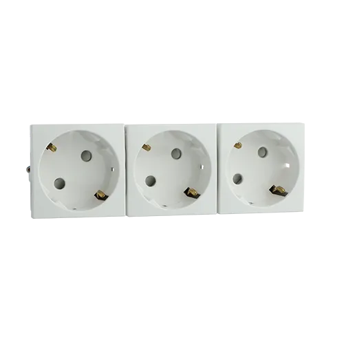 BLOCK THREE SAF EARTH SOCK (SCHUKO)-6 MOD WH