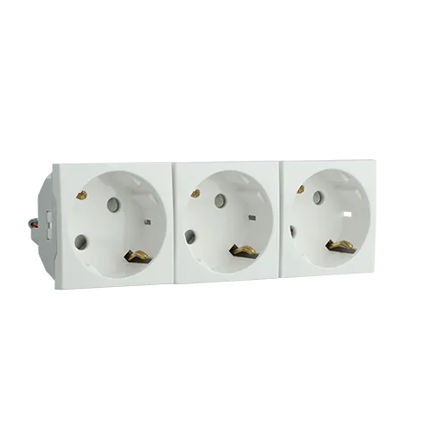BLOCK THREE SAF EARTH SOCK (SCHUKO)-6 MOD WH