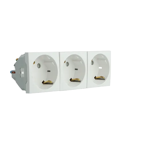 BLOCK THREE SAF EARTH SOCK (SCHUKO)-6 MOD WH