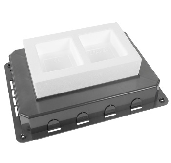 Flush Mounting Box for Floor Box - 8 Modules