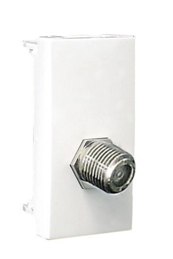 Module with 1 Coaxial Connector Type F - 1 Module