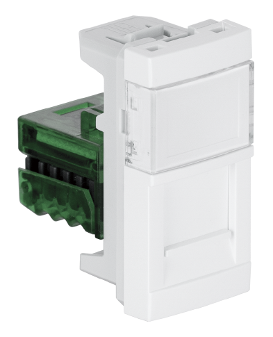 Module with 1 RJ45 Cat. 5e UTP Connector (100 MHz) - 1 Module