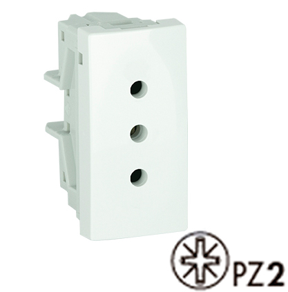 Italian 10A Shutter Socket - 1 Module